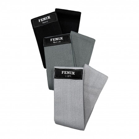 Set Tira Band Tela Negra x 3 uni.