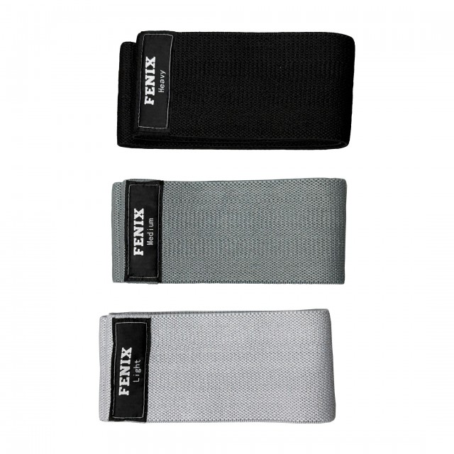 Set Tira Band Tela Negra x 3 uni.